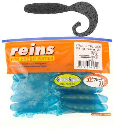 Мягкая приманка Fat G-Tail Grub 4"# 278 Ise RamuneGS 10 шт купить,NaN