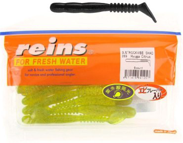 Мягкая приманка Rockvibe Shad 3.5"# 289 Hyuga Citrus 8 шт купить,NaN