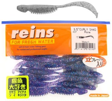 Мягкая приманка Curly Shad 3.5"# 407 Pione 11 шт купить,NaN
