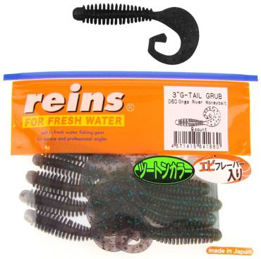 Мягкая приманка G-Tail Grub 3"# 060 Onga River Moneybait 9 шт купить,NaN