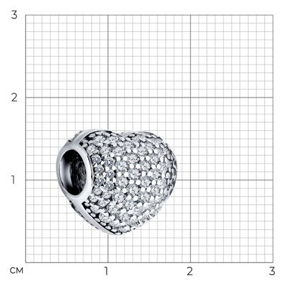 Подвеска SOKOLOV 94033011 вес 3.99 г серебро, фианит купить,NaN