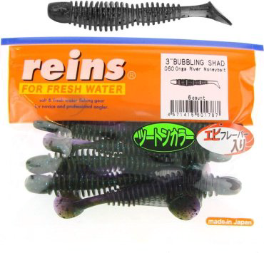 Мягкая приманка Bubbling Shad 3# 060 Onga River Moneybait 6 шт купить,NaN