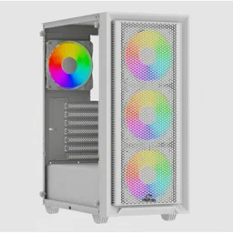 Корпус Wintek Apollo 802-W-M TG, ATX/Micro ATX, USB 1*3.0/2*2.0, HD+Mic, 4*12cm ARGB (контроллер + пульт д/у в комплекте), белый