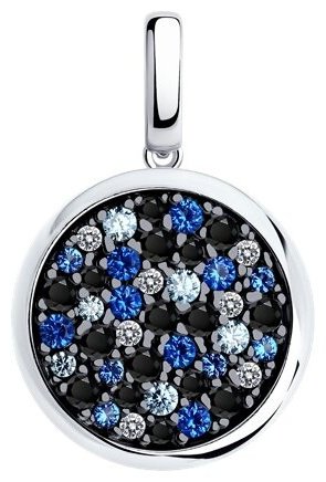 Подвеска SOKOLOV 94033208 вес 2.9 г серебро, фианит купить,NaN