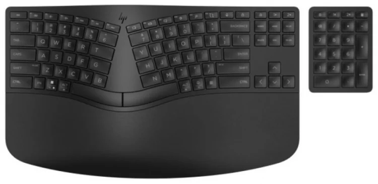 Клавиатура HP 960 BLK Ergonomic WL KBD KAZ черный