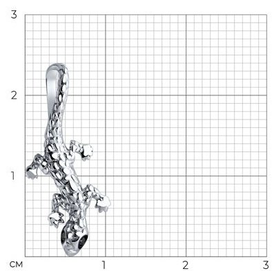 Подвеска SOKOLOV 94033238 вес 0.75 г серебро, фианит купить,NaN