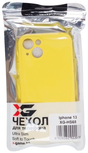 Чехол X-Game XG-HS68 для iPhone 13 желтый купить,NaN