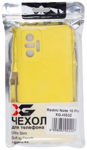 Чехол X-Game XG-HS32 для Redmi Note 10 Pro желтый купить,NaN