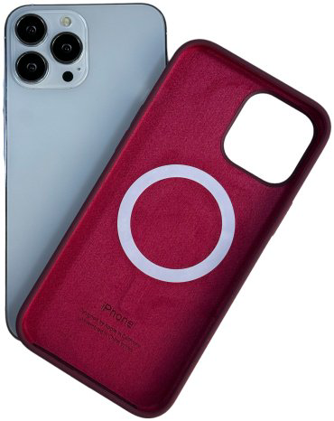 Чехол Для Apple iPhone 13 Pro Max бордовый купить,7070