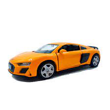  Металлическая машинка Ideal 002134 Audi R8 Coupe 2019 желтая