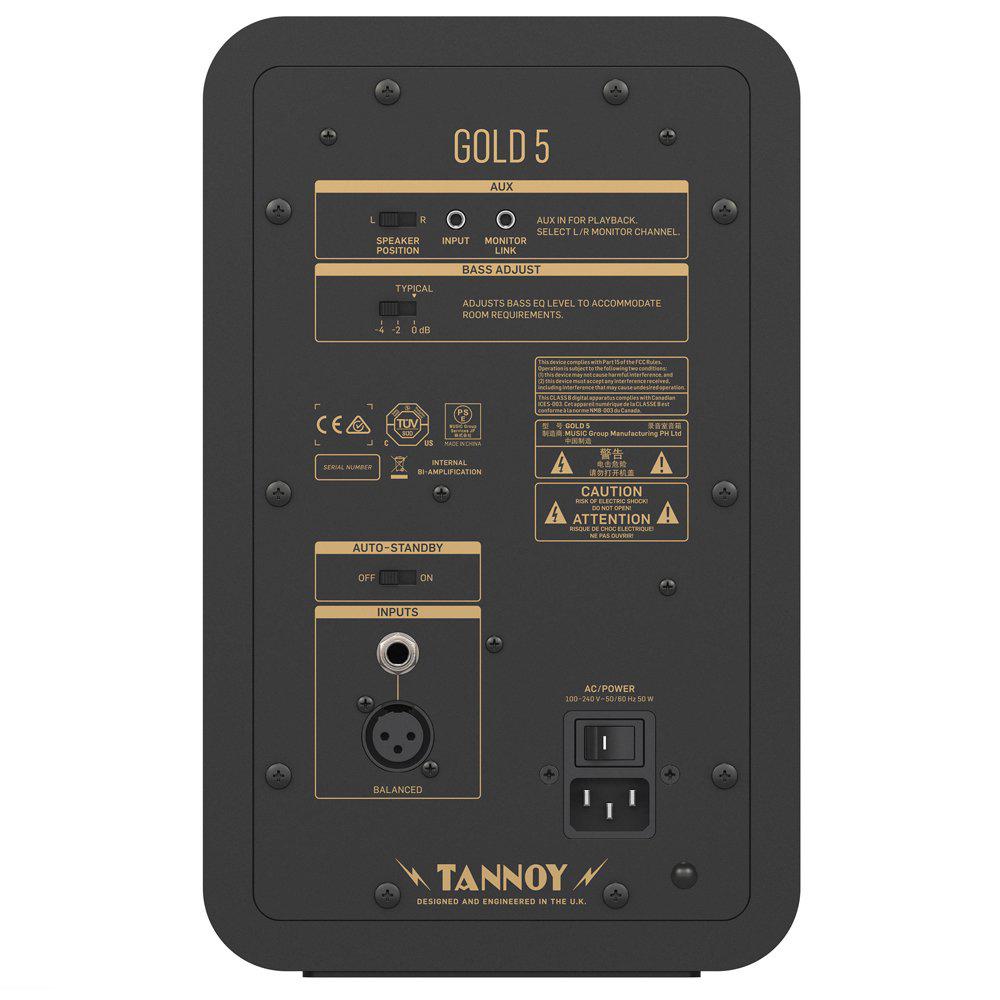 Активный студийный монитор Tannoy Gold 5 черный купить,NaN