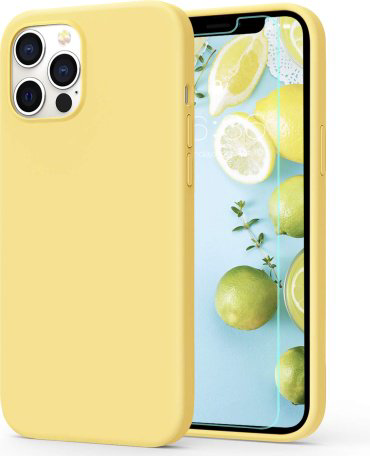 Чехол Silicone Case для iPhone 12 Pro Max желтый купить,1270