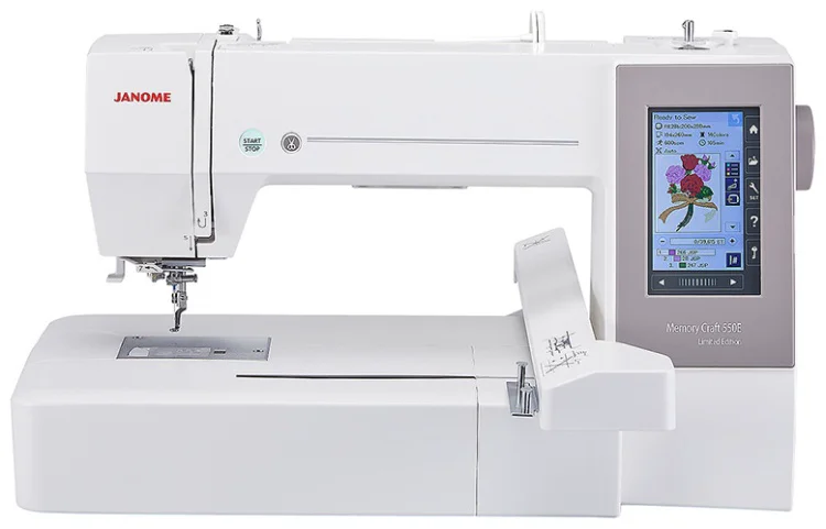 Вышивальная машина JANOME MC 550E белый