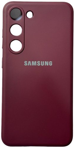 Чехол Для Samsung Galaxy S23 бордовый купить,791