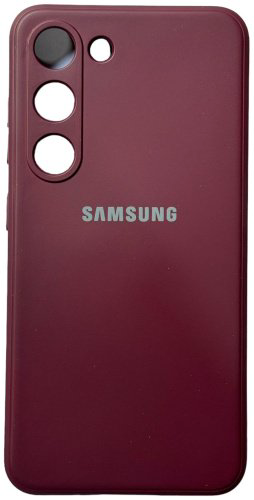 Чехол Для Samsung Galaxy S23 бордовый купить,791