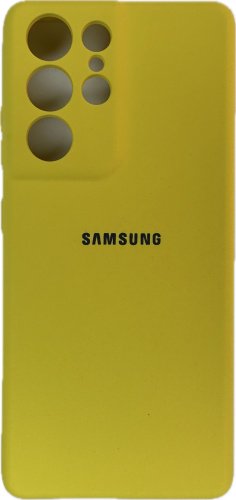 Чехол Для Samsung Galaxy S21 Ultra желтый купить,838