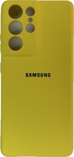 Чехол Для Samsung Galaxy S21 Ultra желтый купить,838