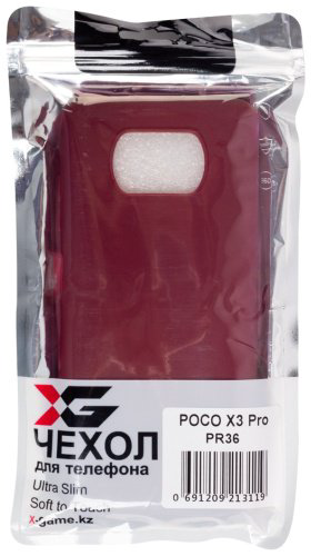 Чехол X-Game XG-PR36 для POCO X3/X3 Pro бордовый купить,NaN