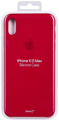 Чехол Silicone Case для Apple iPhone Xs Max бордовый