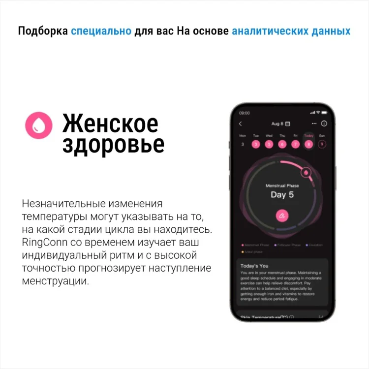 Смарт-кольцо RingConn Gen 2 #12 серебристый 21.5р купить,157945