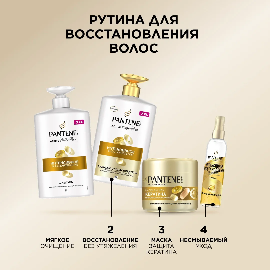 Бальзам-ополаскиватель Pantene интенсивное восcтановление 900 мл купить,NaN