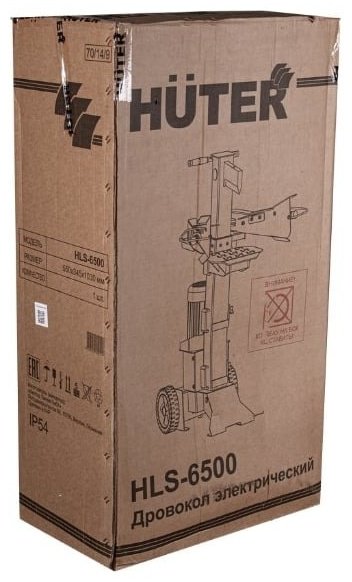 Дровокол электрический 3500 Вт HLS-6500 Huter гидравлический, усилие 6.5 т, длина бревна 1070 мм, диаметр бревна 300 мм, вертикальная рама 70/14/9 купить,NaN