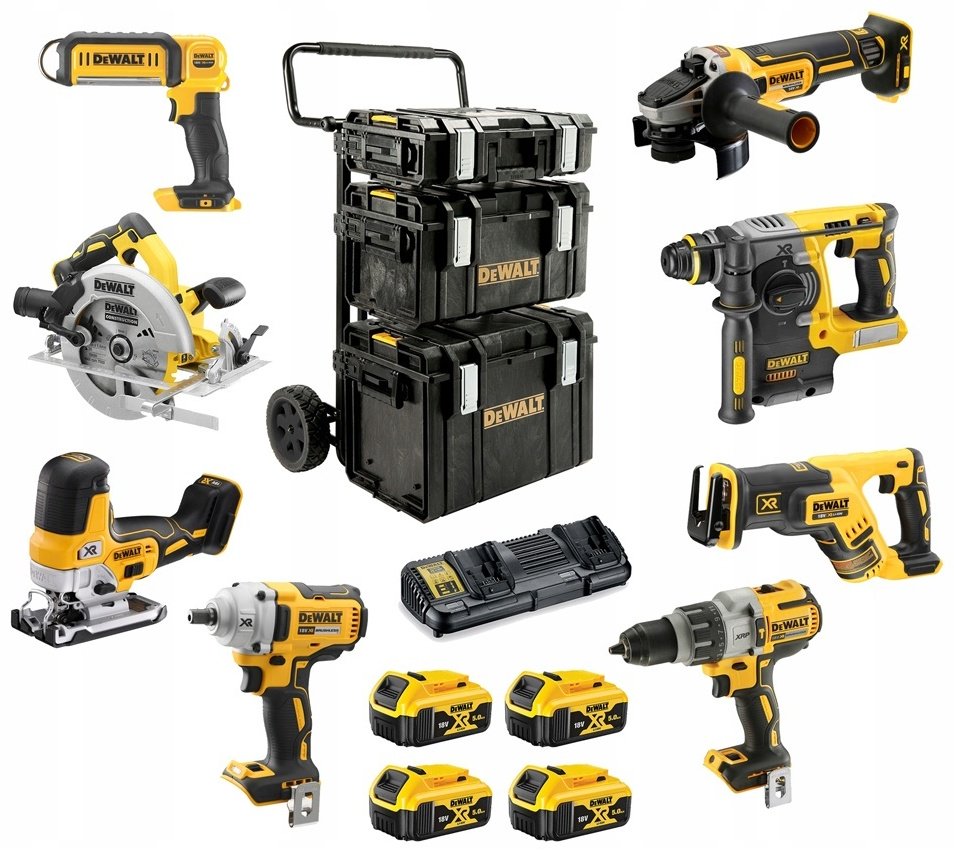 Набор аккумуляторных электроинструментов DeWALT DCK856P4 8 в 1