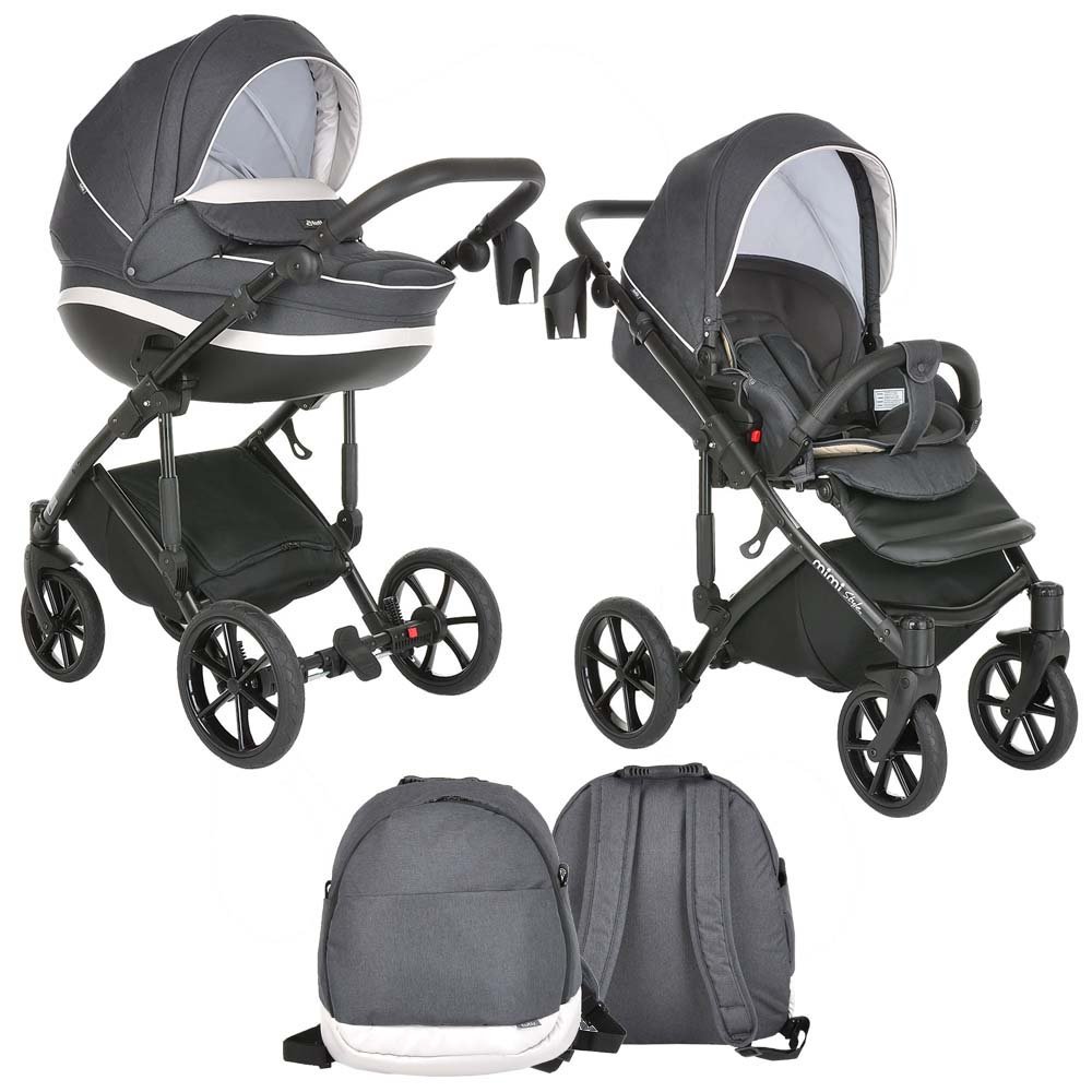 Коляска  2в1 Tutis Mimi Style 2021  042 Black Marble купить,NaN