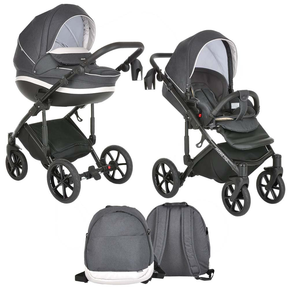 Коляска  2в1 Tutis Mimi Style 2021  042 Black Marble купить,NaN