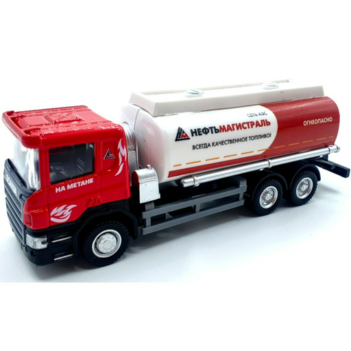  Металлическая машинка Ideal 039011PR/4 Scania RGN Oil Tanker красная