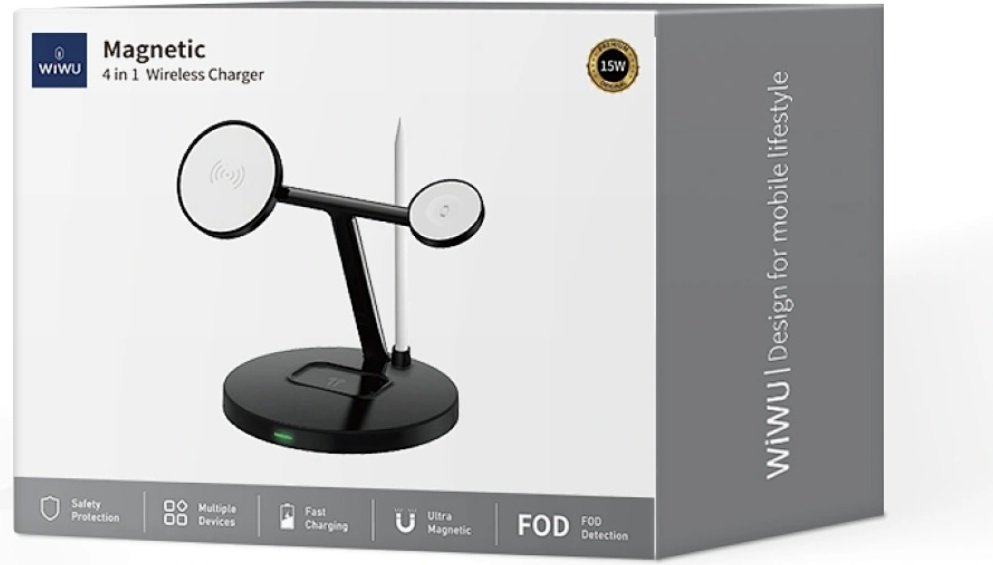 Зарядное устройство WIWU Wi-W032 USB Type-C черный купить,NaN