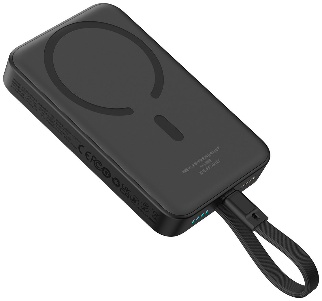 Внешний аккумулятор Baseus Magnetic Mini 2C+Qi 30W (MagSafe) P1002210B113-00 10000 мАч черный купить,NaN