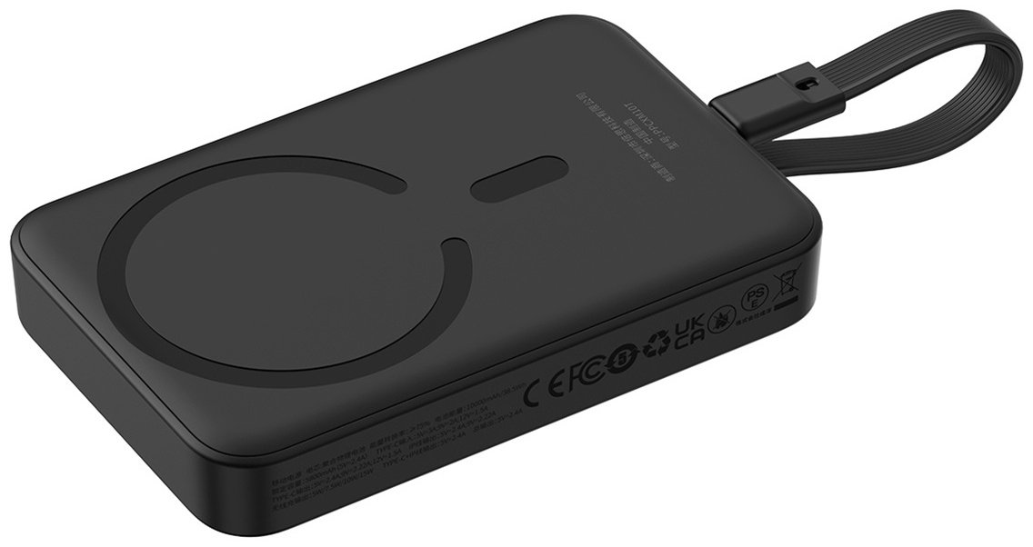 Внешний аккумулятор Baseus Magnetic Mini 2C+Qi 30W (MagSafe) P1002210B113-00 10000 мАч черный купить,NaN