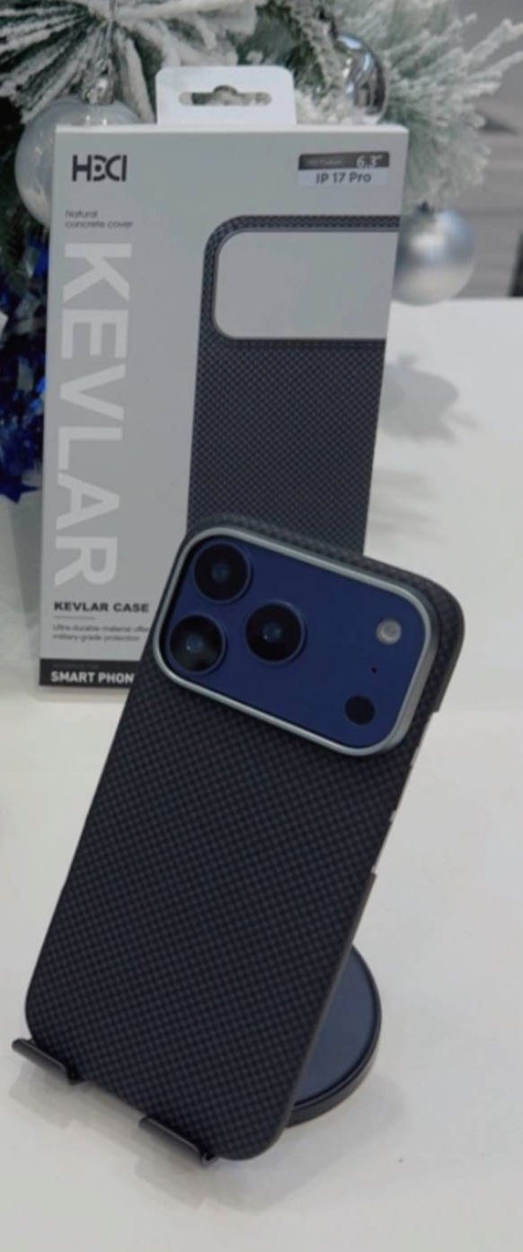 Чехол KEVLAR для Apple iPhone 17 Pro черный купить,NaN