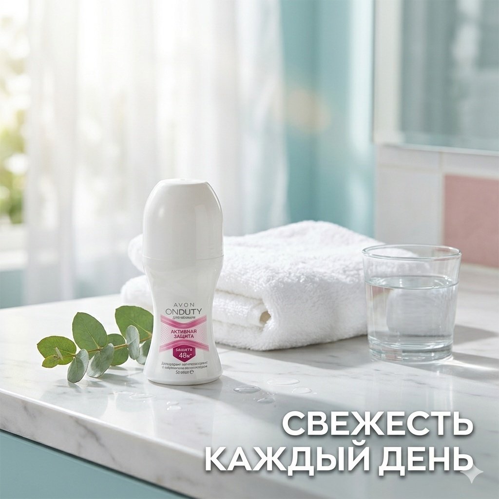 Avon On Duty Активная защита дезодорант-антиперспирант для женщин 50 мл купить,1360
