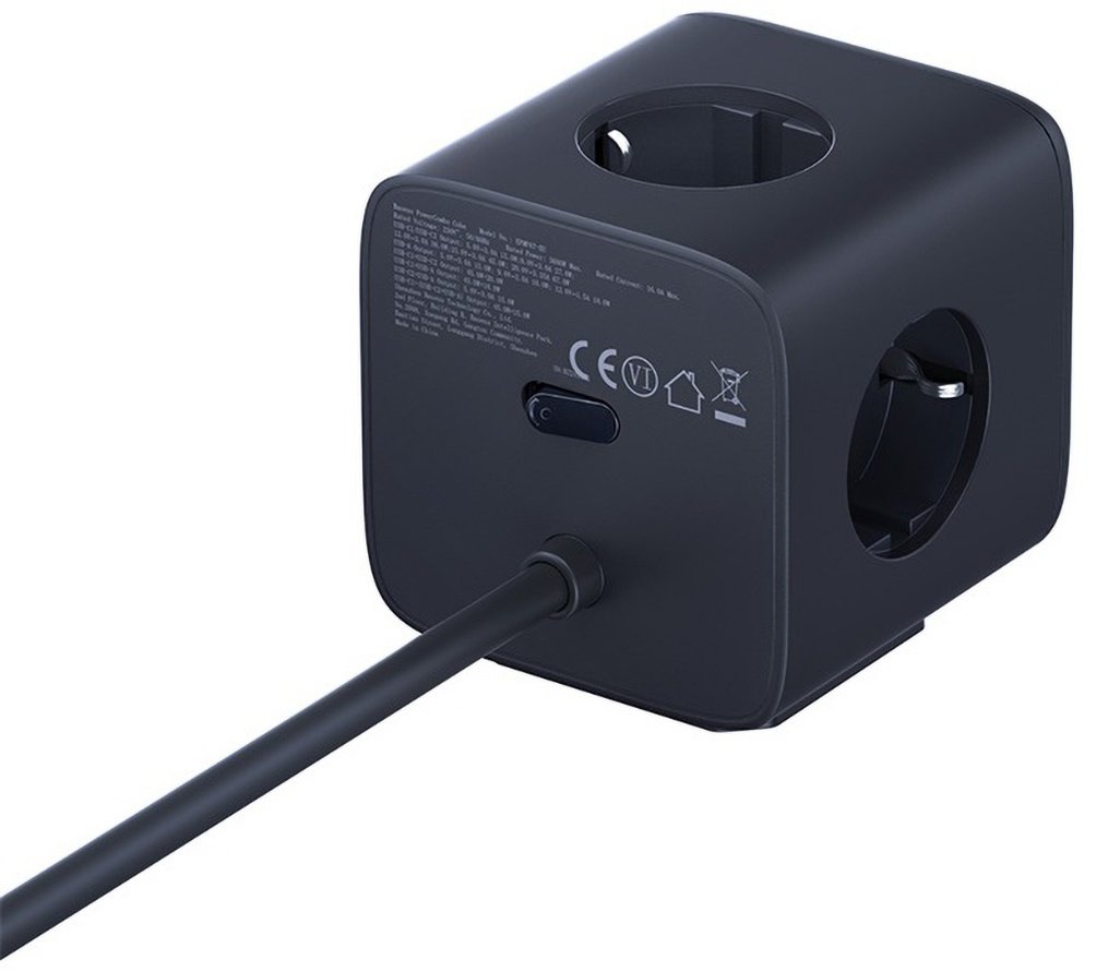 Зарядное устройство Baseus EnerFill FA11 Cube Power Strip GaN6 USB Type-C, USB черный купить,NaN
