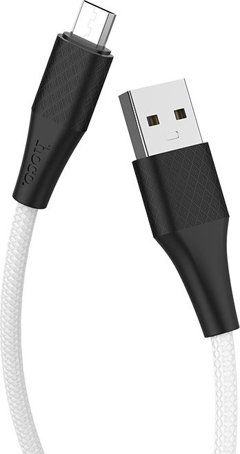 Кабель Hoco USB 2.0 (M), micro-USB 2.0 (M), 1 м, белый купить,NaN