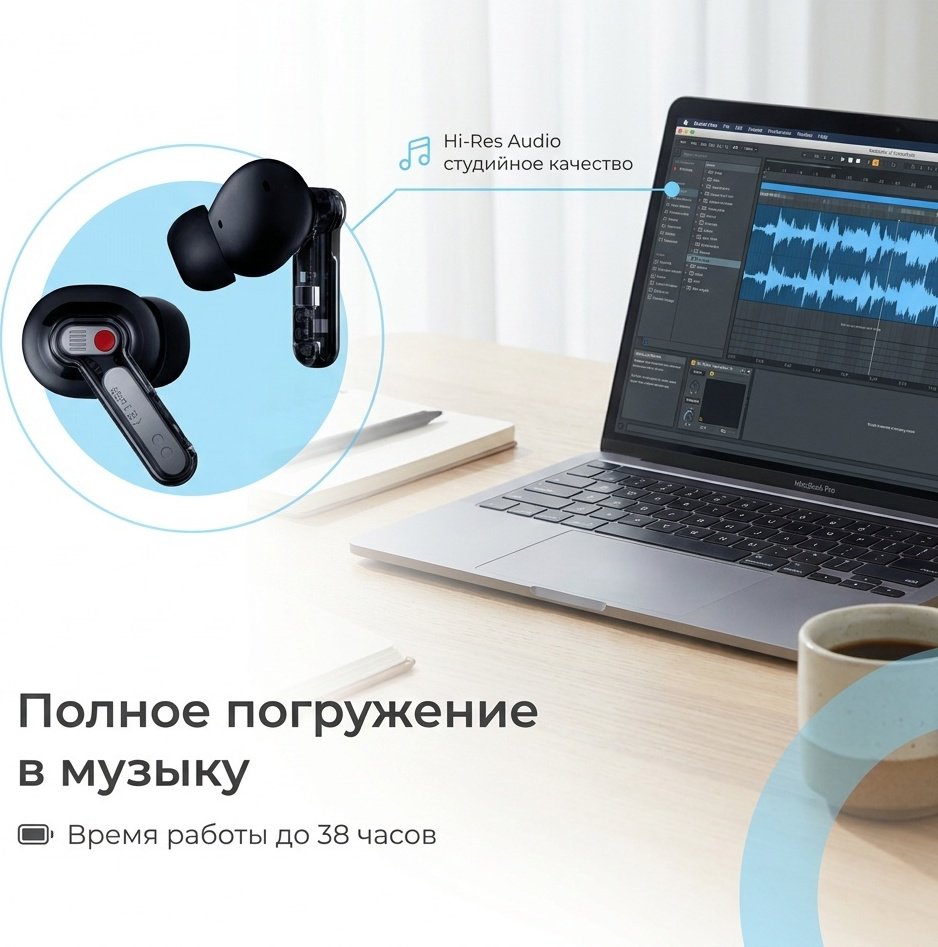 Наушники NOTHING Ear (3) B173 черный купить,NaN