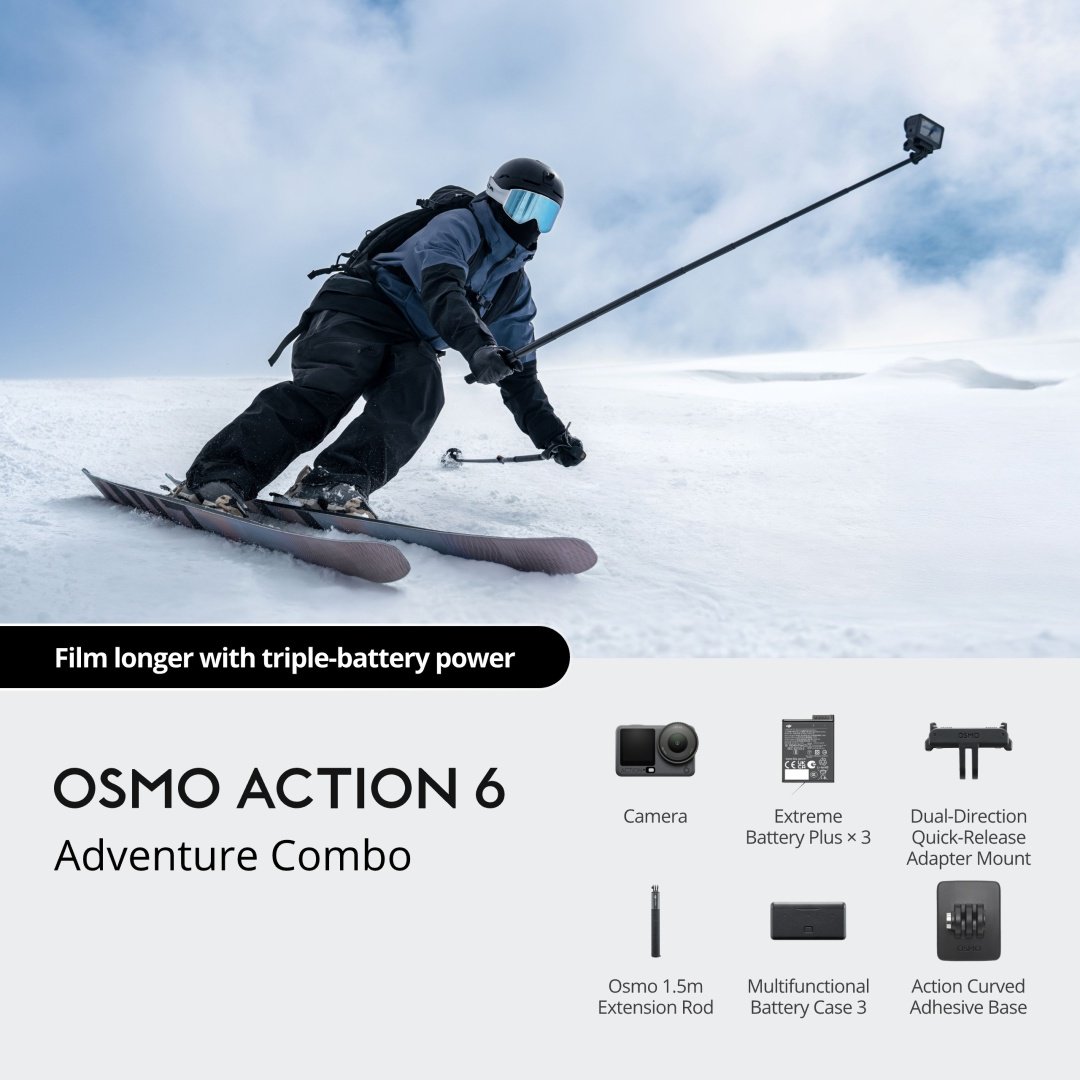 Экшн-камера DJI Osmo Action 6 Adventure Combo купить,244990