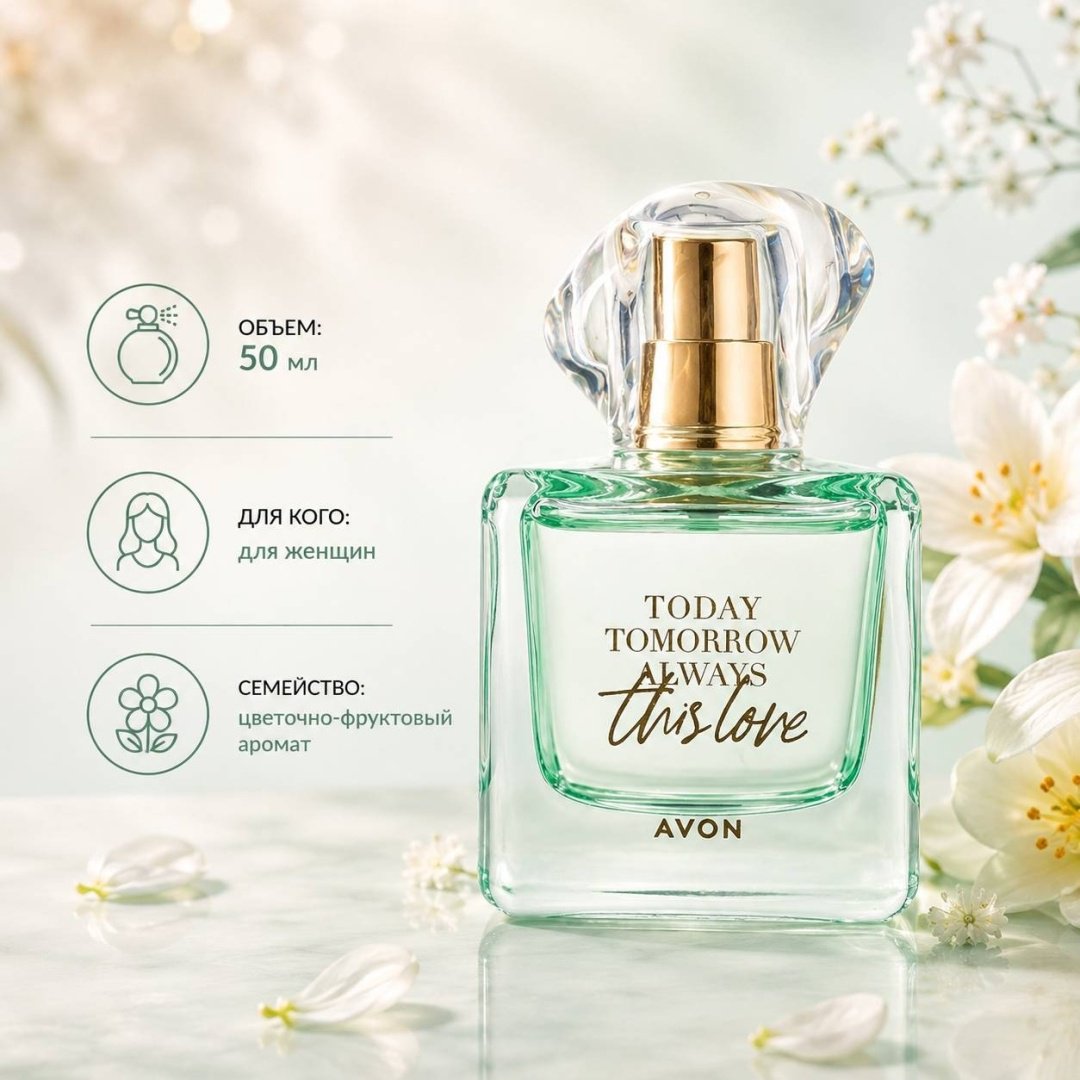 Avon This Love парфюмерная вода EDP 50 мл, для женщин - ForteMarket Avon This Love парфюмерная вода EDP 50 мл, для женщин купить,4999