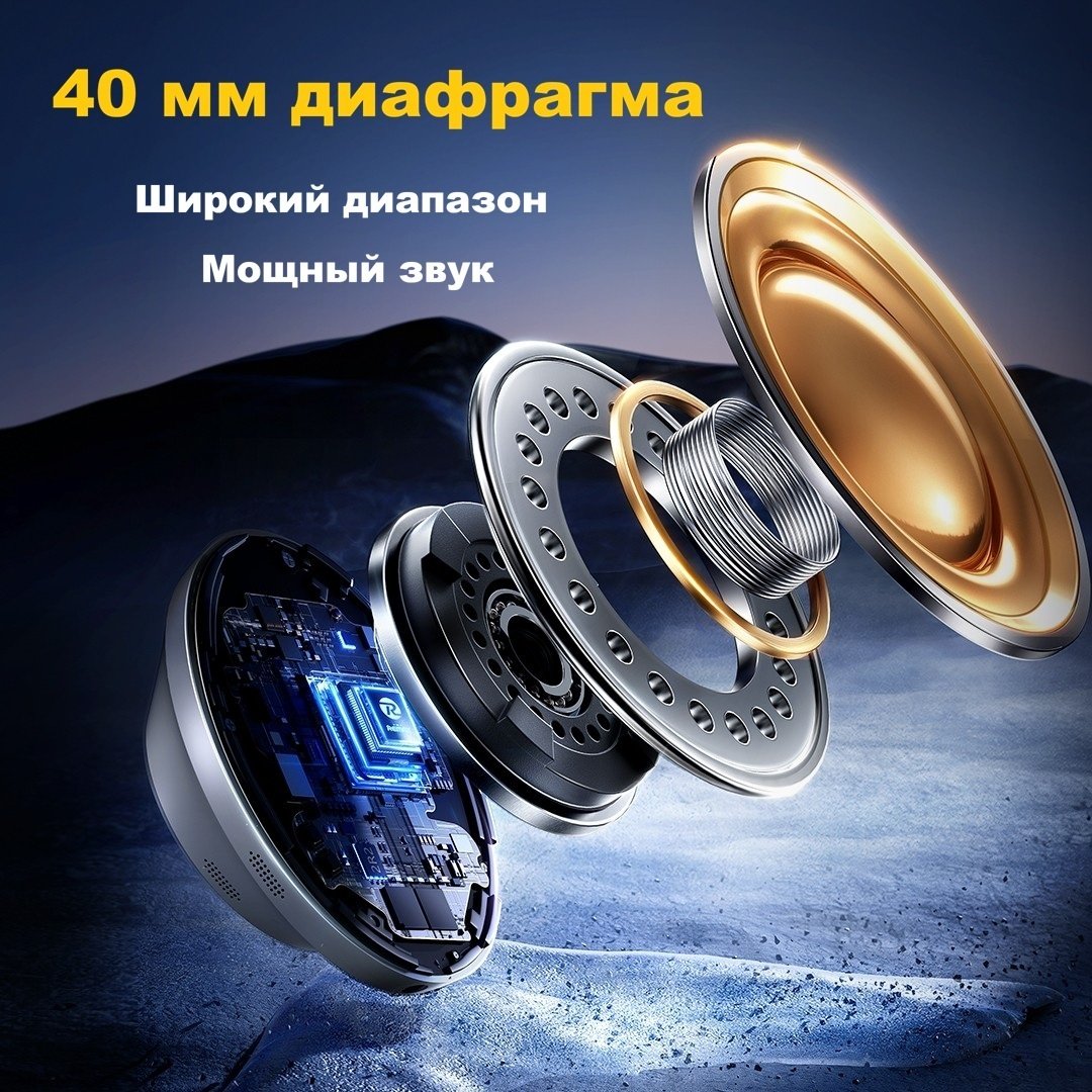 Наушники Remax RB-950HB Наушники с ANC черный купить,NaN