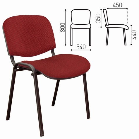 Компьютерное Офисный стул ОФИСМАГ Изо В-9/С-16 черный-красный купить,NaN