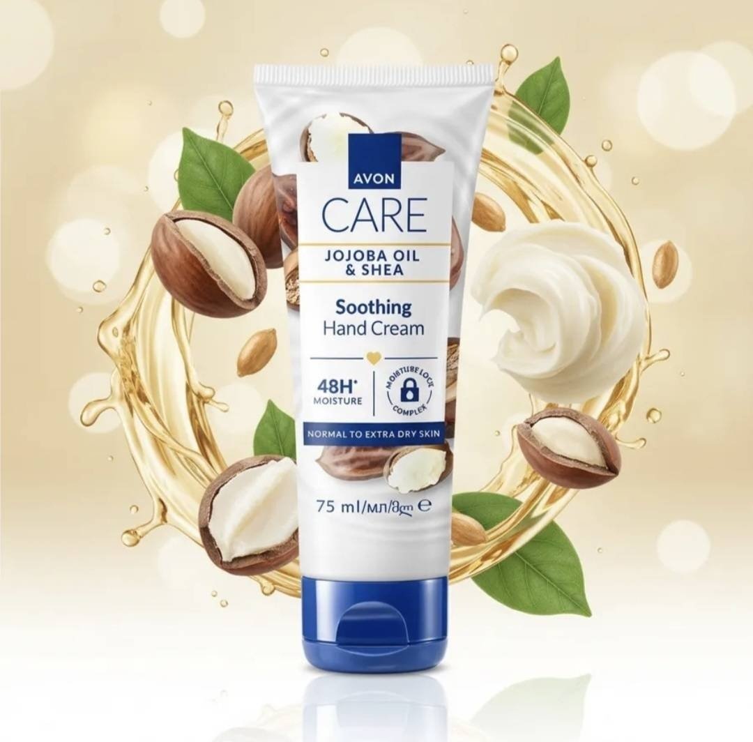 Avon CARE "Успокаивающий" с маслом жожоба и Ши крем для рук 75 мл купить,989