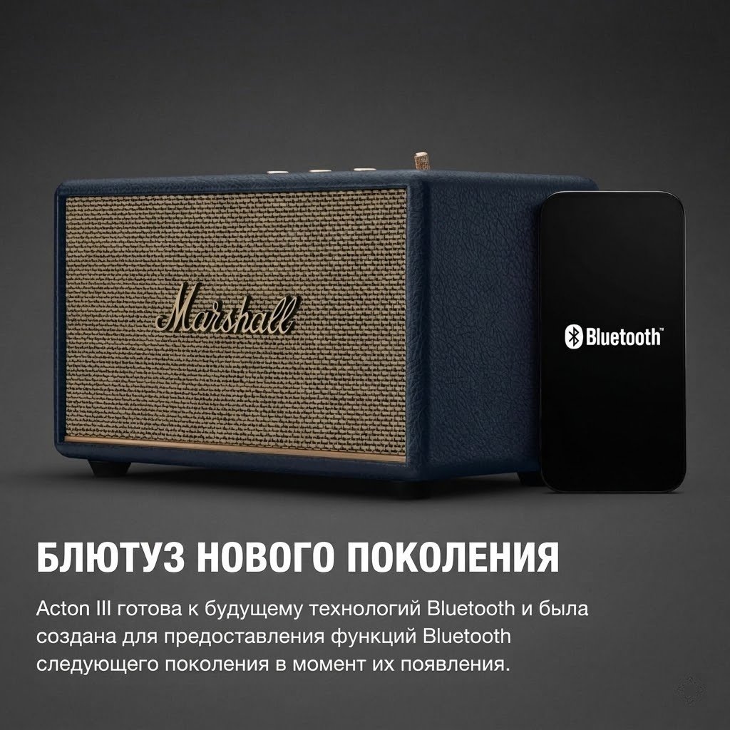 Портативная колонка Marshall Acton III синий купить,158352