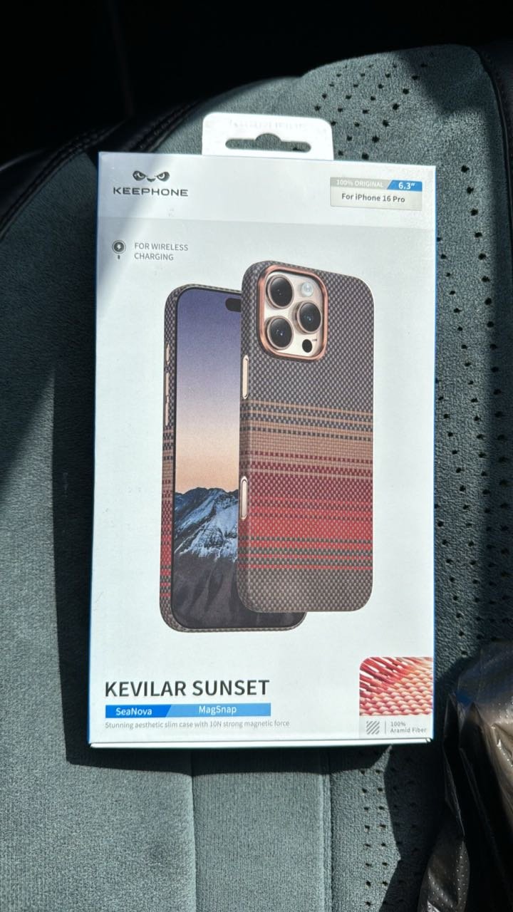 Чехол KeepHone для Apple iPhone 16 Pro коричневый купить,NaN