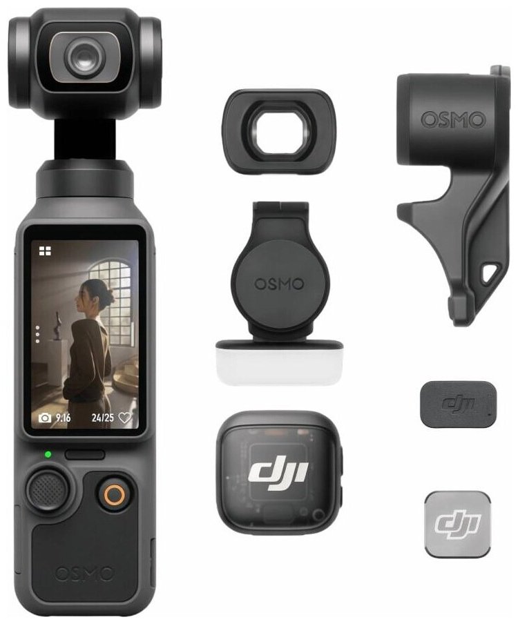 Экшн-камера DJI Osmo Pocket 4 Creator Combo черный