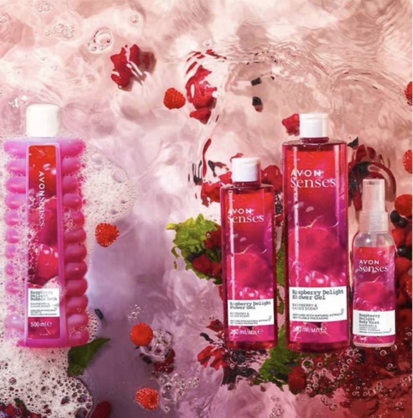 Avon Гель для душа "Малиновое удовольствие" гель 500 мл купить,1819