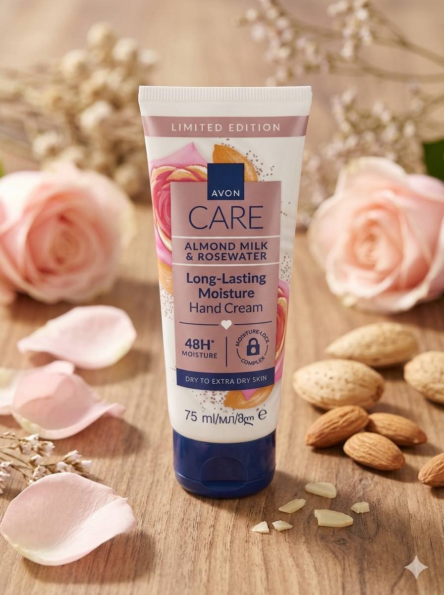 Avon CARE Миндаль и роза крем для рук 75 мл купить,966