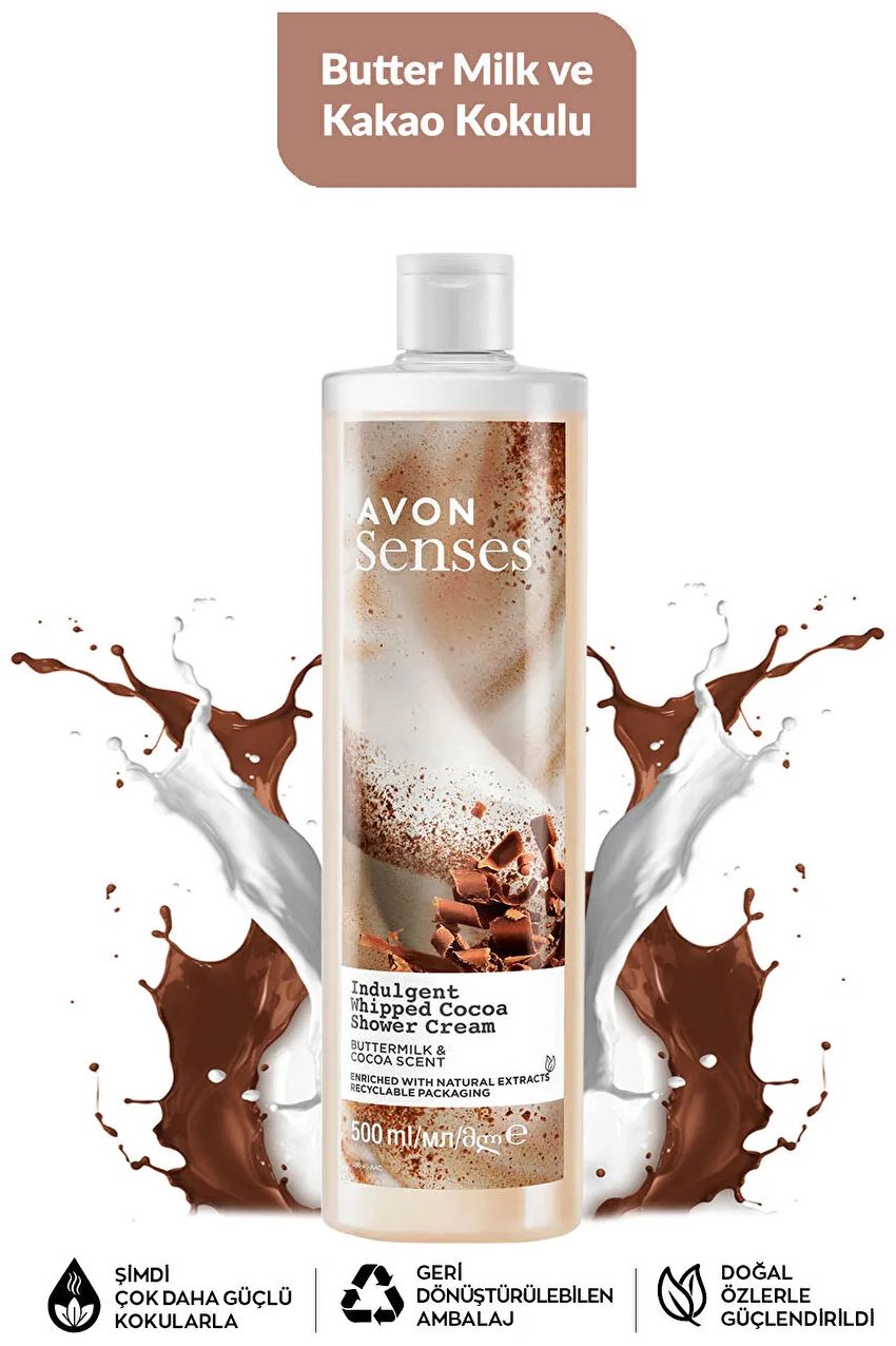 Avon Senses Изысканные сливки и какао крем-гель 500 мл купить,1998