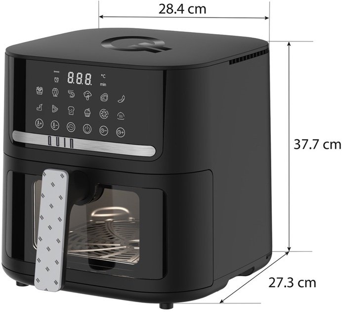 Аэрогриль QUIN Air Fryer YJ-6505ADV черный купить,NaN